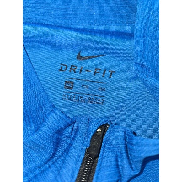 Nike Mens Dri-Fit Blue Quarter-Zip Long-Sleeve Shirt XXL - Picture 5 of 8